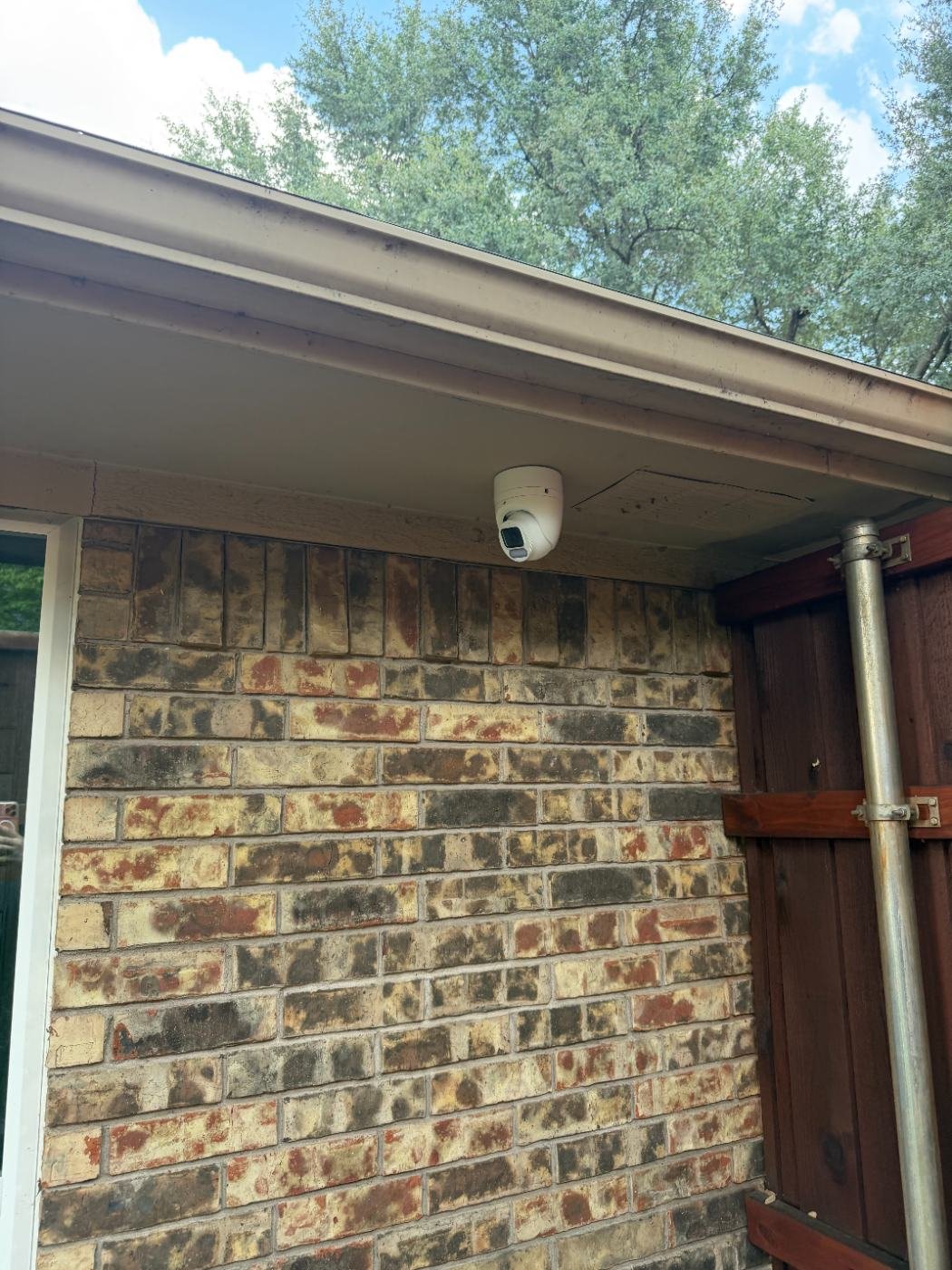 Outdoor commercial security camera installation in Dallas-Fort Worth by A1 Security